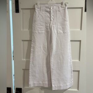 Evereve Ever Wide Leg Jean with Exposed Buttons Size 26